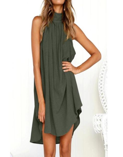 summer women halter sleeveless fashion dress holiday ladies irregular party mini dresse female beach casual loose dress3825190, Black;gray
summer women halter sleeveless fashion dress holiday ladies irregular party mini dresse female beach casual loose dress3825190, Black;gray