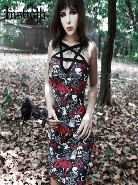insgoth pentagram hollow out gothic dress halloween skull rose printed bodycon mini party lady dress harajuku streetwear y2008618161, White;black
insgoth pentagram hollow out gothic dress halloween skull rose printed bodycon mini party lady dress harajuku streetwear y2008618161, White;black