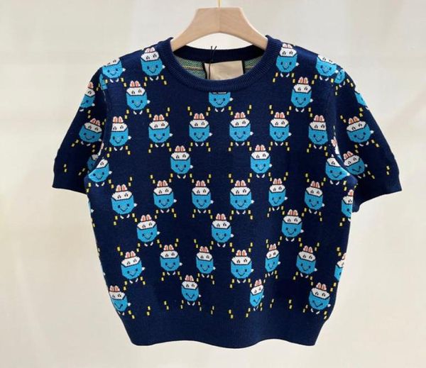 letter jacquard women knits cute cartoon short sleeve crew neck knitted tees for lady9957017, White
letter jacquard women knits cute cartoon short sleeve crew neck knitted tees for lady9957017, White