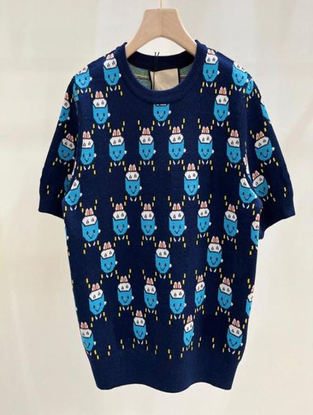 letter jacquard women knits cute cartoon short sleeve crew neck knitted tees for lady1011646, White
letter jacquard women knits cute cartoon short sleeve crew neck knitted tees for lady1011646, White