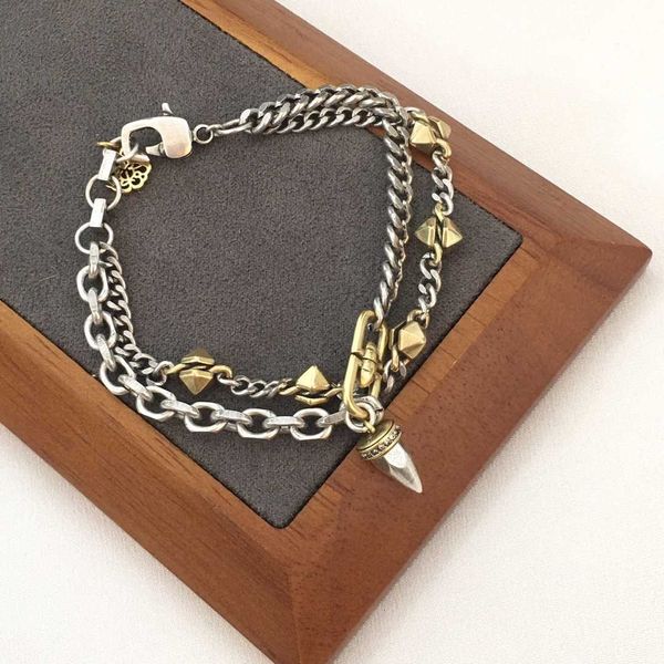 fashion designer alexander queen liuding double layer geometric bracelet women's personalized style super cool men's and women, Silver
fashion designer alexander queen liuding double layer geometric bracelet women's personalized style super cool men's and women, Silver