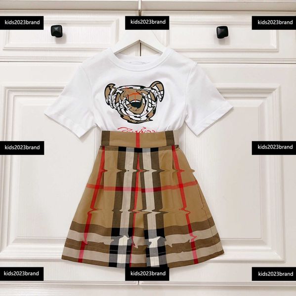 kids clothes child sets baby 2pcs summer bear head t-shirt and oversized check skirt tracksuit outdoor size 100-150 cm feb21, White
kids clothes child sets baby 2pcs summer bear head t-shirt and oversized check skirt tracksuit outdoor size 100-150 cm feb21, White