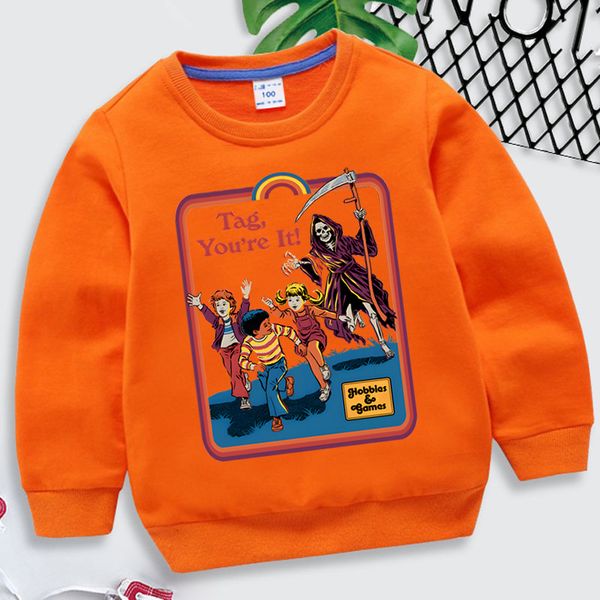 pullover tag you re it printed kids clothes girls fall satanism hell sweatshirts funny halloween satan demon grim reaper boys hoodie 230818, Blue
pullover tag you re it printed kids clothes girls fall satanism hell sweatshirts funny halloween satan demon grim reaper boys hoodie 230818, Blue
