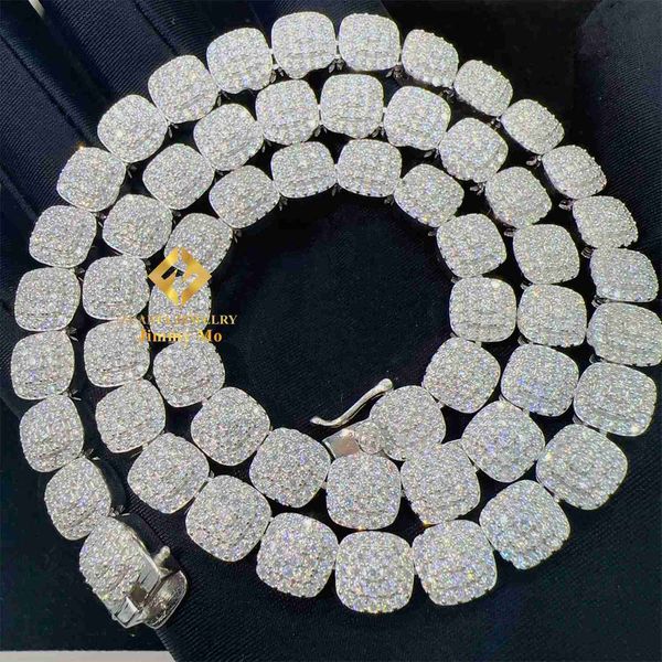 new design fire jewelry pass diamond tester 9mm iced out hip hop vvs1 moissanite cuban chain tennis chain cluster necklace, Silver
new design fire jewelry pass diamond tester 9mm iced out hip hop vvs1 moissanite cuban chain tennis chain cluster necklace, Silver