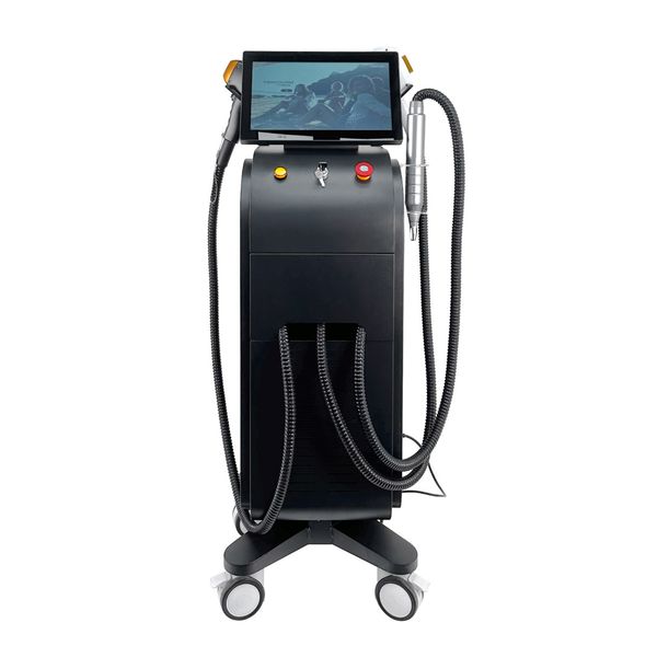 professional three handles diode laser hair removal machine 755 808 1064nm hair removal laser epilator with dpl handle picosecond handle tat, Black
professional three handles diode laser hair removal machine 755 808 1064nm hair removal laser epilator with dpl handle picosecond handle tat, Black