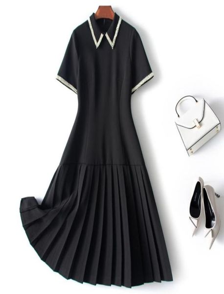 17723 ol new summer women elegant occasion dresses doll collar short sleeve beading solid color pleated dress for ladies blackwh4469915, White;black
17723 ol new summer women elegant occasion dresses doll collar short sleeve beading solid color pleated dress for ladies blackwh4469915, White;black