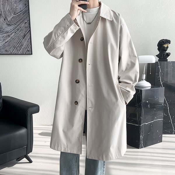 men's jackets trench coat fashion long windbreaker men solid color single breasted loose casual man streetwear plus size m5xl 230818, Black;brown
men's jackets trench coat fashion long windbreaker men solid color single breasted loose casual man streetwear plus size m5xl 230818, Black;brown