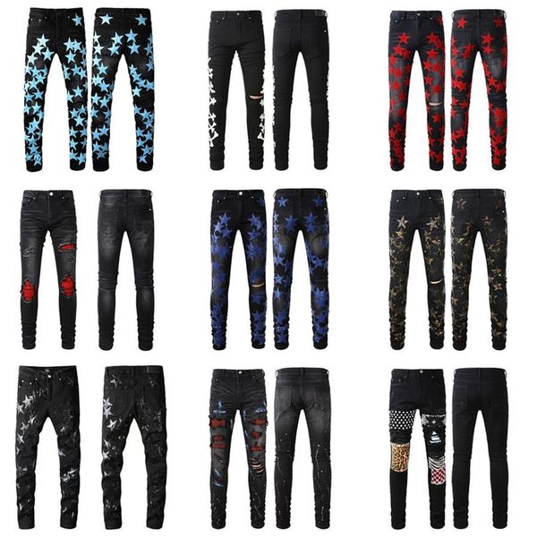 black ripped designer jeans skinny mens fit distressed torn for man rip pants damaged patchwork long zipper distress destroyed den262p, Blue
black ripped designer jeans skinny mens fit distressed torn for man rip pants damaged patchwork long zipper distress destroyed den262p, Blue