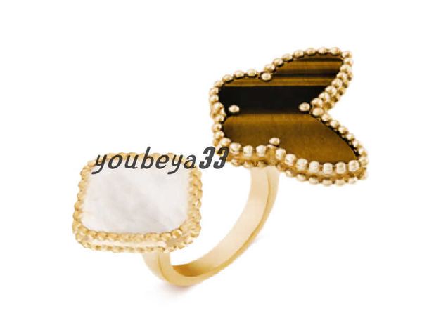 lucky clover ring four leaf cleef love gold rings for women mens luxury wedding rings, Slivery;golden
lucky clover ring four leaf cleef love gold rings for women mens luxury wedding rings, Slivery;golden