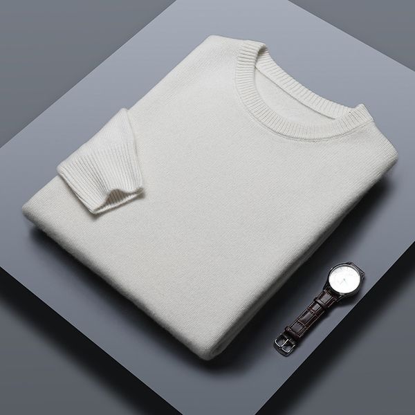 men's sweaters autumn and winter solid color business casual sweater men's round neck thickened pullover loose knitted 230818, White;black
men's sweaters autumn and winter solid color business casual sweater men's round neck thickened pullover loose knitted 230818, White;black