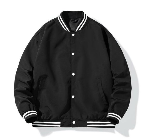 solid color bomber jacket varsity baseball windbreakers oversize hip hop outerwear for college couples streetwear men0395831513, Black;brown
solid color bomber jacket varsity baseball windbreakers oversize hip hop outerwear for college couples streetwear men0395831513, Black;brown