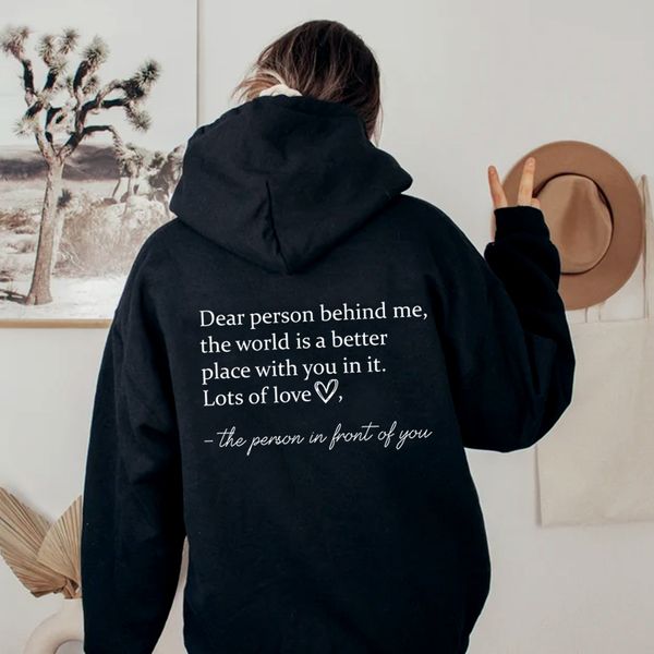 women s hoodies sweatshirts dear person behind me sweathirts for women men shirt be kind shirts long sleeves graphic sweatshirt 230818, Black
women s hoodies sweatshirts dear person behind me sweathirts for women men shirt be kind shirts long sleeves graphic sweatshirt 230818, Black