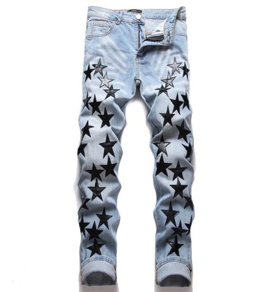 new autumn and winter men039s fashion casual slim fit stretch star print jeans9919510, Blue
new autumn and winter men039s fashion casual slim fit stretch star print jeans9919510, Blue