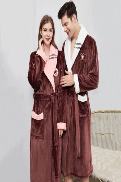 women039s sleepwear winter warm lovers kimono bathrobe lady men lengthen and thicken robe flannel casual nightdress homewear pl9406151, Black;red
women039s sleepwear winter warm lovers kimono bathrobe lady men lengthen and thicken robe flannel casual nightdress homewear pl9406151, Black;red