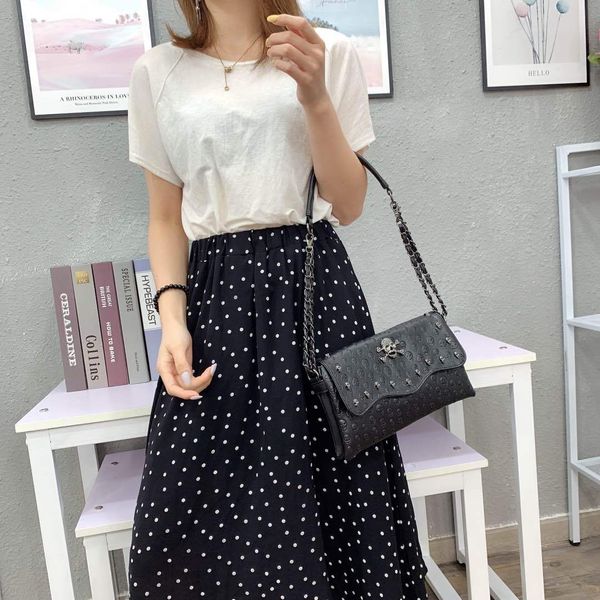 skull printing shoulder bag black solid color chain women crossbody bags messenger brand women bags hasp purse new
skull printing shoulder bag black solid color chain women crossbody bags messenger brand women bags hasp purse new