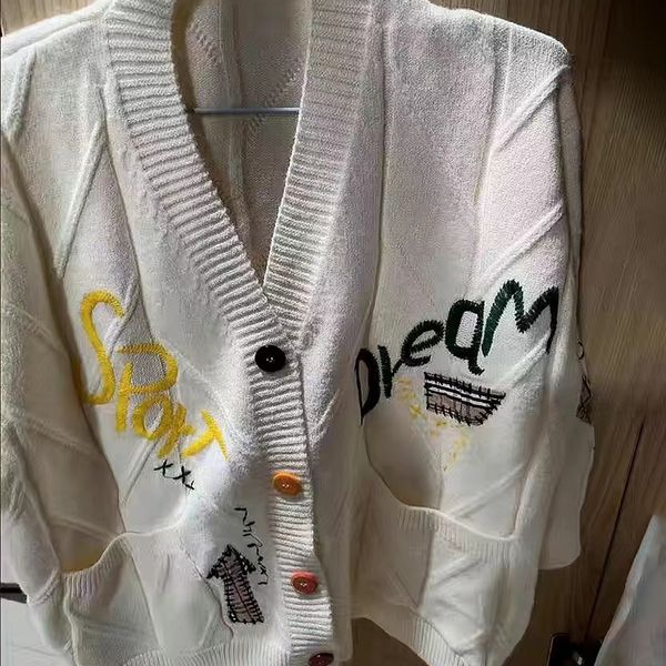 womens knits tees embroidery knitted sweaters women pink long sleeve sweater loose korean style cardigan single breasting female coats 23081, White
womens knits tees embroidery knitted sweaters women pink long sleeve sweater loose korean style cardigan single breasting female coats 23081, White