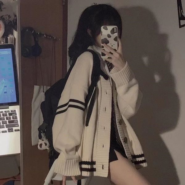 women's knits tee cardigan women lovely fashion allmatch patchwork korean style school summer kawaii simple trendy leisure young 230817, White
women's knits tee cardigan women lovely fashion allmatch patchwork korean style school summer kawaii simple trendy leisure young 230817, White