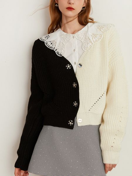womens knits tees fashion patchwork color sweater women autumn winter long sleeve knitted cardigan female korean casual loose short coat 230, White
womens knits tees fashion patchwork color sweater women autumn winter long sleeve knitted cardigan female korean casual loose short coat 230, White
