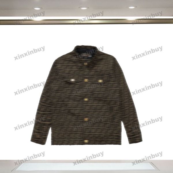 xinxinbuy men designer coat jacket double letter jacquard fabric roma long sleeve women gray black green khaki s-4xl, Black;brown
xinxinbuy men designer coat jacket double letter jacquard fabric roma long sleeve women gray black green khaki s-4xl, Black;brown