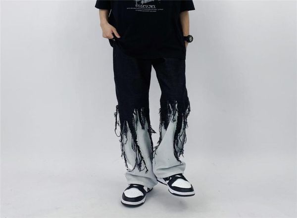 men039s jeans men high street hip hop contrast color tassel loose korean fashion clothing y2k pants loosemen039s4918207, Blue
men039s jeans men high street hip hop contrast color tassel loose korean fashion clothing y2k pants loosemen039s4918207, Blue
