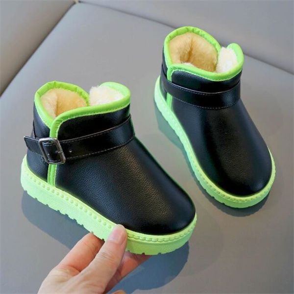 children' snow boots winter new girls' short boots with velvet anti-slip glossy princess cotton boots, Black;grey
children' snow boots winter new girls' short boots with velvet anti-slip glossy princess cotton boots, Black;grey