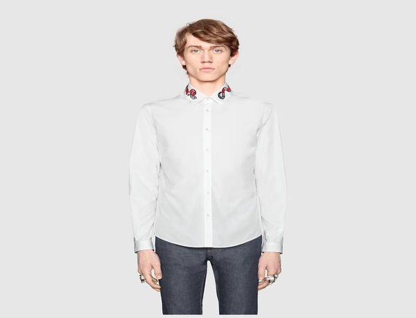 new fashion spring autumn embroidery collar coral snake mens shirts long sleeve slim fit casual cool business social shirt for mal9860188, White;black
new fashion spring autumn embroidery collar coral snake mens shirts long sleeve slim fit casual cool business social shirt for mal9860188, White;black