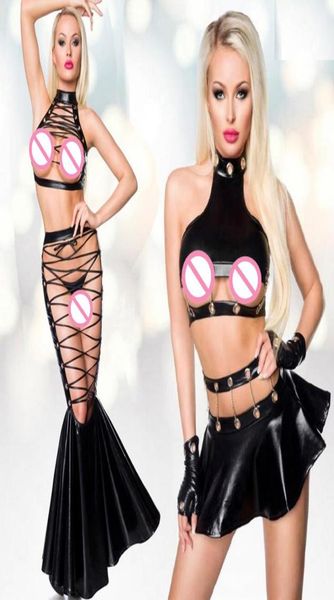 bras sets pole dance costume set women lace up catsuit pu leather clubwear halter hollow out wetlook skirt punk nightclub6173957, Red;black
bras sets pole dance costume set women lace up catsuit pu leather clubwear halter hollow out wetlook skirt punk nightclub6173957, Red;black