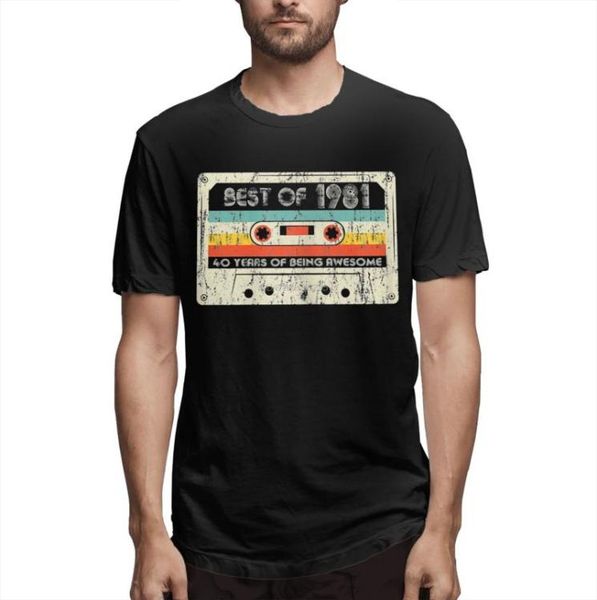men039s tshirts 40 years old in 1981 arrival tshirt 40th birthday gifts of cassette tape retro vintage cotton for men shirts9143134, White;black
men039s tshirts 40 years old in 1981 arrival tshirt 40th birthday gifts of cassette tape retro vintage cotton for men shirts9143134, White;black