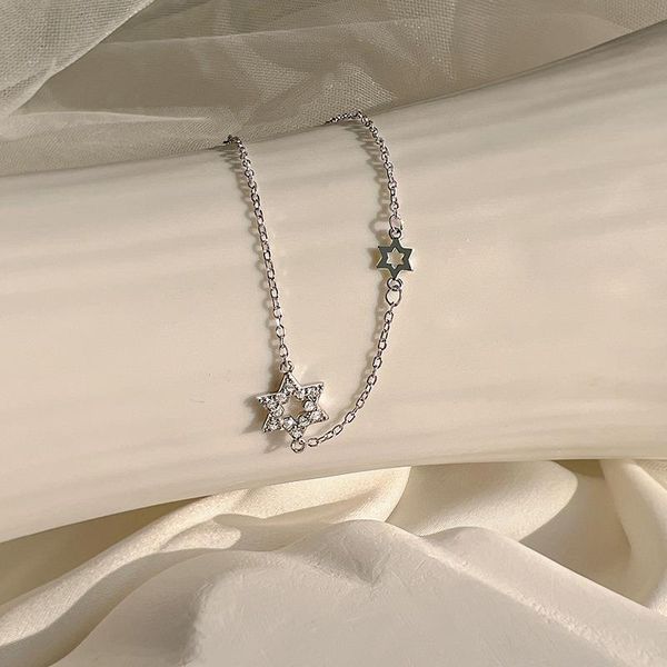 star charms bracelet women korean fashion silver color cubic zirconia hand chains friend gifts dainty jewelry wholesale, Black
star charms bracelet women korean fashion silver color cubic zirconia hand chains friend gifts dainty jewelry wholesale, Black