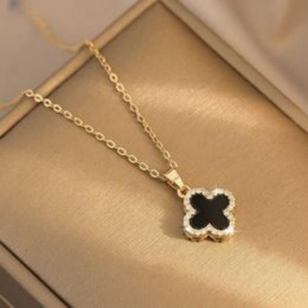 clover necklace four leaf chain jewelry 925 silver lucky grass feminine light luxury ins cool red sided collar
clover necklace four leaf chain jewelry 925 silver lucky grass feminine light luxury ins cool red sided collar