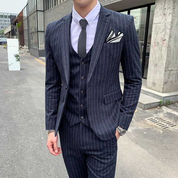 men's suits blazers plyesxale spring autumn classic formal striped suit for men 3 pcs slim fit wedding navy blue black grey q959 230818, White;black
men's suits blazers plyesxale spring autumn classic formal striped suit for men 3 pcs slim fit wedding navy blue black grey q959 230818, White;black