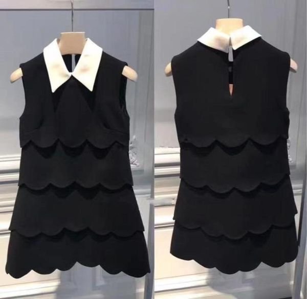 2021 black cascading ruffles short women dress designer sleeveless dresses womens milan runway vestidos de festa 8202024385406
2021 black cascading ruffles short women dress designer sleeveless dresses womens milan runway vestidos de festa 8202024385406