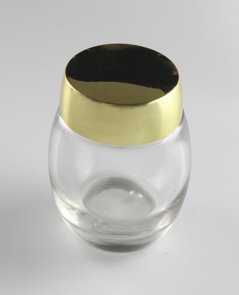120g large capacity clear transparent empty glass jar round glass cream container with gold or silver uv coated cover1326767
120g large capacity clear transparent empty glass jar round glass cream container with gold or silver uv coated cover1326767