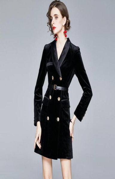 women039s jackets runway fall winter gold velvet jacket vintage elegant slim female coat outerwear with belt dress vestido7050470, Black;brown
women039s jackets runway fall winter gold velvet jacket vintage elegant slim female coat outerwear with belt dress vestido7050470, Black;brown