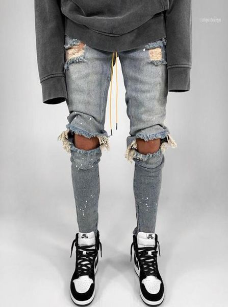 men039s jeans men big knee hole ripped pencil pants biker skinny slim frayed denim trousers fashion hip hop jean8262823, Blue
men039s jeans men big knee hole ripped pencil pants biker skinny slim frayed denim trousers fashion hip hop jean8262823, Blue