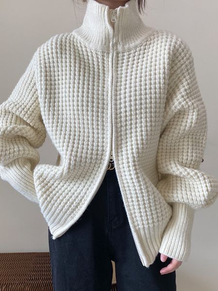 womens knits tees sweaters turtleneck knitted cardigan clothing autumn winter loose jumpers white sweater outifits coat 230818
womens knits tees sweaters turtleneck knitted cardigan clothing autumn winter loose jumpers white sweater outifits coat 230818