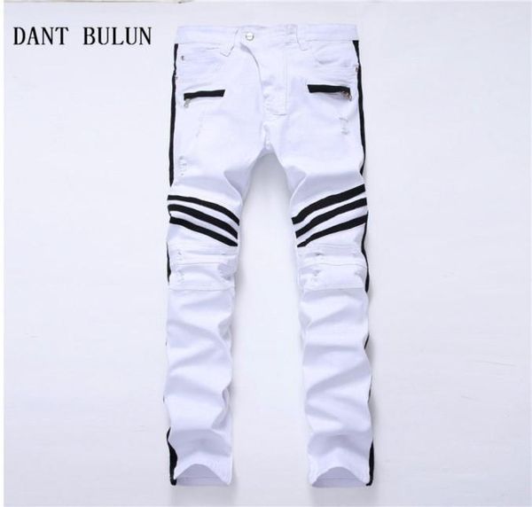 new mens ripped jeans striped white straight skinny casual hole biker denim pants plus size trousers01031240887, Blue
new mens ripped jeans striped white straight skinny casual hole biker denim pants plus size trousers01031240887, Blue