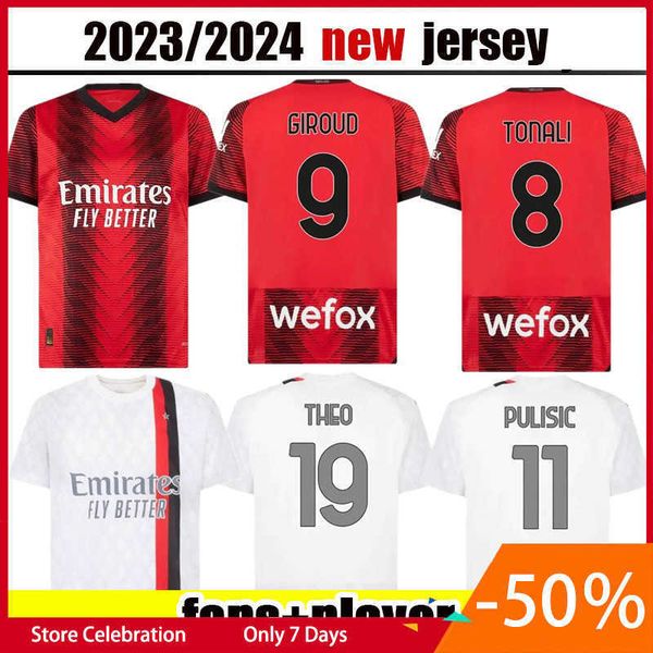 23 24 ibrahimovic koche soccer jerseys ac milans 2023 2024 giroud de ketelaere r. leao tonali theo football shirt special fourth men uniform, White;black
23 24 ibrahimovic koche soccer jerseys ac milans 2023 2024 giroud de ketelaere r. leao tonali theo football shirt special fourth men uniform, White;black
