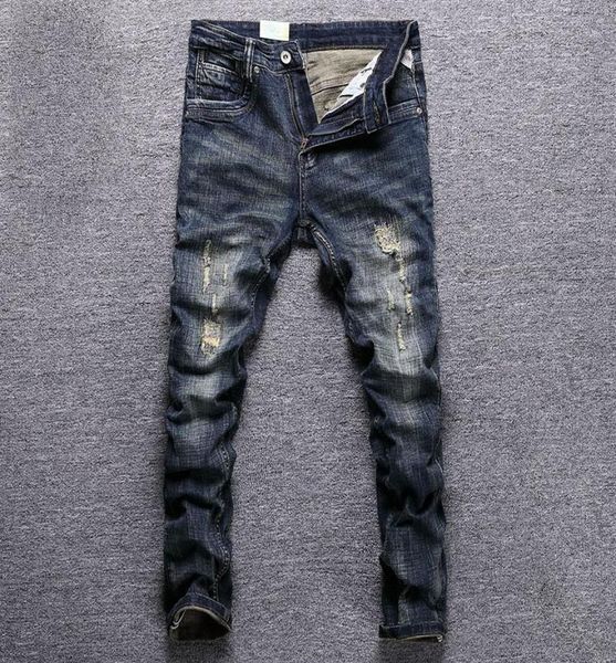 men039s jeans italian style fashion men retro black blue elastic slim fit ripped embroidery designer casual cotton denim pants2238845
men039s jeans italian style fashion men retro black blue elastic slim fit ripped embroidery designer casual cotton denim pants2238845