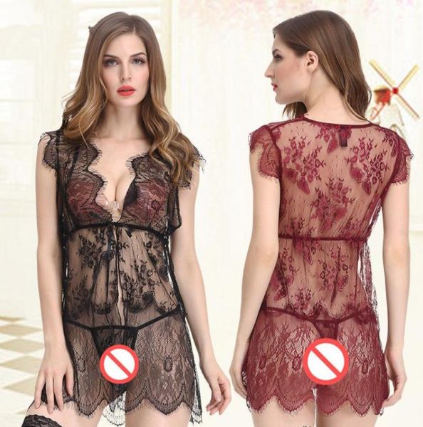 white black deep v lace night sheer transparent dress evening nightgown nightie sleepwear lingerie for women6166608
white black deep v lace night sheer transparent dress evening nightgown nightie sleepwear lingerie for women6166608