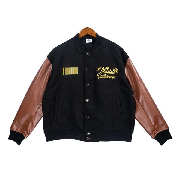 varsity baseball jacket men women 1 patchwork bomber jackets outerwear coats9035068, Black;brown
varsity baseball jacket men women 1 patchwork bomber jackets outerwear coats9035068, Black;brown