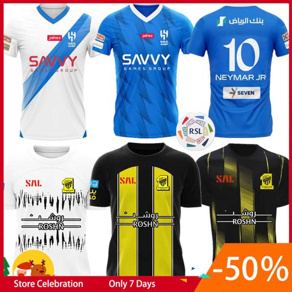 23 24 benzema al ittihad fc club soccer jerseys 2023 2024 al hilal saudi neymar jr kante romarinho home away third costa coronado hegazy men, White;black
23 24 benzema al ittihad fc club soccer jerseys 2023 2024 al hilal saudi neymar jr kante romarinho home away third costa coronado hegazy men, White;black