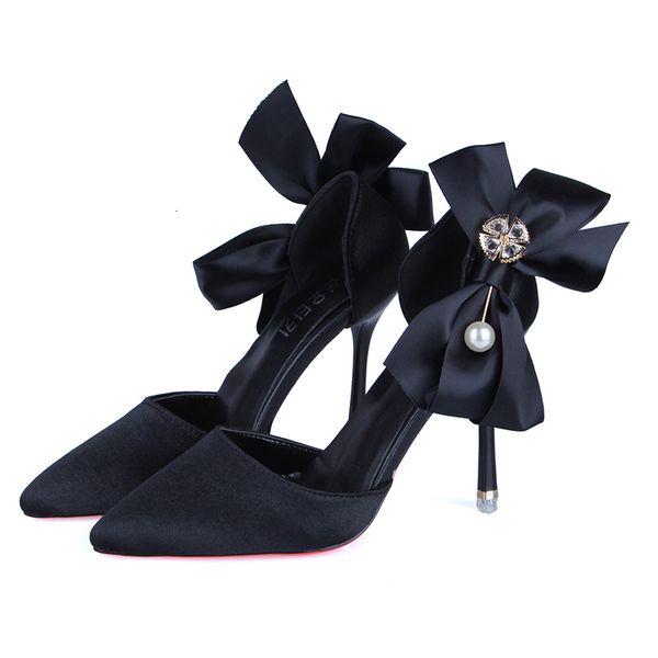 dress shoes bowknot 2023 women's pumps designer high heels sandal satin stiletto pearl wedding size 39 230818, Black
dress shoes bowknot 2023 women's pumps designer high heels sandal satin stiletto pearl wedding size 39 230818, Black