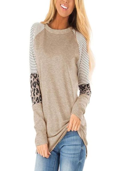 women striped leopard patch baseball long sleeve tshirt femme plus size tee shirt korean casual basic clothes trendy autumn6920450, White
women striped leopard patch baseball long sleeve tshirt femme plus size tee shirt korean casual basic clothes trendy autumn6920450, White