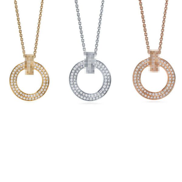 brand popular tiffay 925 sterling silver t1 series full diamond round cake pendant necklace new fashion collar chain, Black
brand popular tiffay 925 sterling silver t1 series full diamond round cake pendant necklace new fashion collar chain, Black