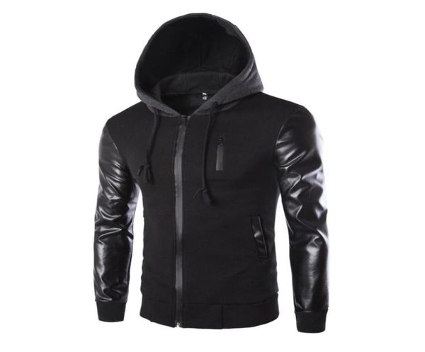 winter jacket men pu leather patchwork men039s jackets punk style autumn fashion coats men outerwear hooded male clothing 5242796, Black;brown
winter jacket men pu leather patchwork men039s jackets punk style autumn fashion coats men outerwear hooded male clothing 5242796, Black;brown