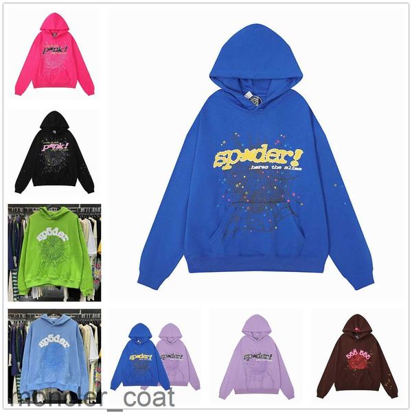 2023 pink blue sp5der 555555 hoodie mens womens angel number puff pastry printing graphic spider web sweatshirts top, Black
2023 pink blue sp5der 555555 hoodie mens womens angel number puff pastry printing graphic spider web sweatshirts top, Black