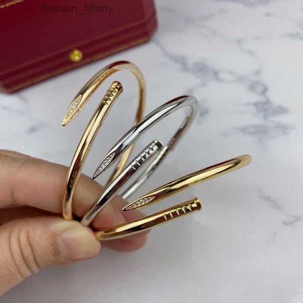 nail bangle designer dirll bracelet luxury lover jewelry classic diamond gold silver stainless steel cuff bracelet for women mens man party, Black 
nail bangle designer dirll bracelet luxury lover jewelry classic diamond gold silver stainless steel cuff bracelet for women mens man party, Black