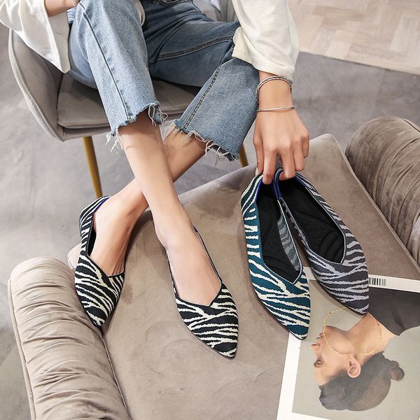 dress shoes 3543 casual women soft breathable knit pointed shoe's flat ballet single comfortable pregnant 230818, Black
dress shoes 3543 casual women soft breathable knit pointed shoe's flat ballet single comfortable pregnant 230818, Black
