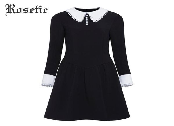 rosetic vintage dress women black autumn patchwork aline dress slim peter pan collar lady office preppy fashion gothic dresses y29361626, White;black
rosetic vintage dress women black autumn patchwork aline dress slim peter pan collar lady office preppy fashion gothic dresses y29361626, White;black